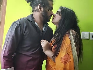 Saree and bra Vaishnavy dominating Sharun Raj kisses on him and remove his shirt , Mallu hot girl dominating his partner & kiss