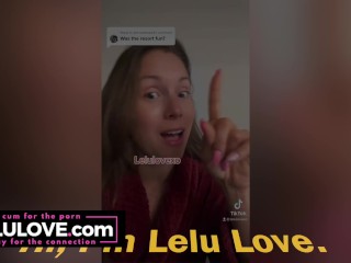 'Multiple creampie closeups & spreading from babe in mix of candid daily vlogs with upskirt pussy flashing & fun - Lelu Love'