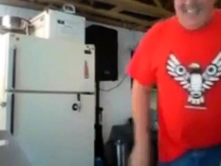 Dancing Daddy Bear Flashes His Big Cock on Webcam