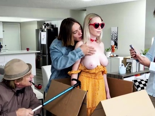 DAP and DP with busty personal assistant