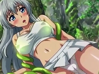 Innocent Cute Anime Girl Gets Fucked Wildly By A Perverted Plant