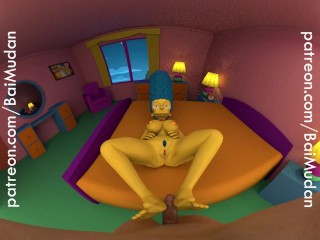 'The Simpsons - Marge Simpson Footjob POV'