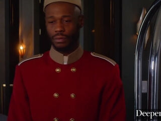 Black Bellboy's Cock Gets Rode Well by A Hot White MILF