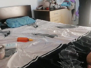 Erotic Massage with a Hot Amateur Couple. Latina with Big Ass, Big Tits, Hairy Pussy.