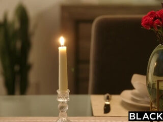 Busty milf Brandi takes his huge BBC balls deep in her pussy