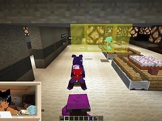 Minecraft Fapcraft: Fazclaire's Nightclub Edition I fuck Bonfiie, Bonnie, in the ass and doggy style