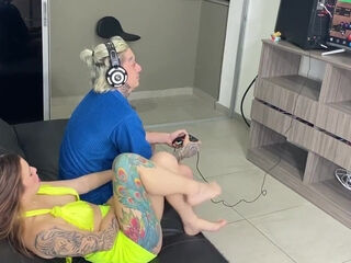 Slim Busty Latina PAWG Wants Her BF To Fuck Her Instead Of Playing His Video-games