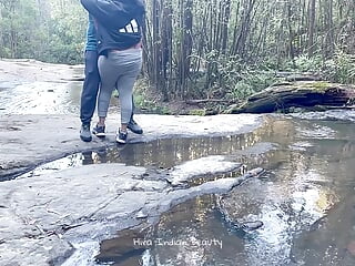 Pretty Indian Couple Making Love in River Side - Desi Outdoor Sex - Risky Romance