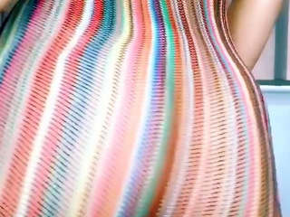 Blonde solo jerking off