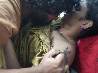 Nighty boobs suck romance of indian couples