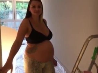 Horny pregnant wife of mine loves nothing but giving me a blowjob