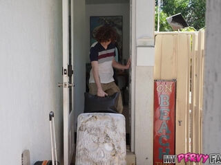 Curvy Busty MILF Mona Azar Couldn't Resist Her Desire To Try Her Stepson's BWC During Their Vacation