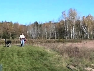 Blonde is flashing her big boobs in the outdoors