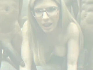 Lusty Curvy Busty Brunette MILF Tries Hardcore MMF 3-some With DP On Her Birthday