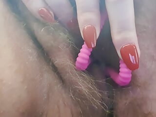 BBW plays with pussy then fucks herself in the ass