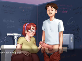 Sex in the bathroom with my classmate in secret