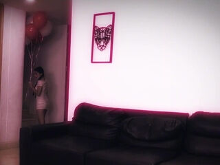 Tiny Slim Latina Babe Turns Into a Wicked Clown To Enjoy Anal Sex With a Guy Who Rejected Her