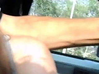 Road Trip to Crimea Outdoor Car Sex with Russian Blonde MIL