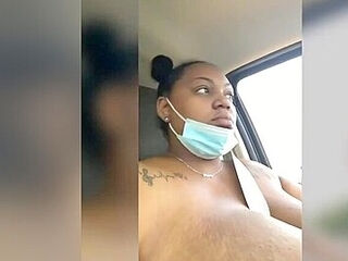 Huge Car Tits