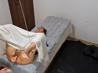 Horny gynaecologist provides special cock treatment to his sultry patient