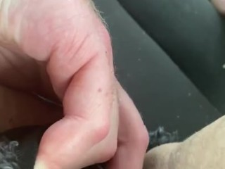 'Quick finger fuck while daddy drives down the road '