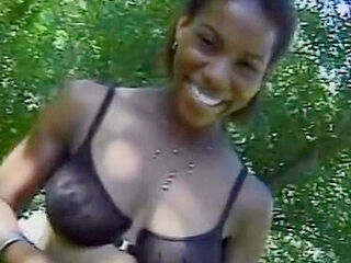 Pretty Black Lesbian Milfs Are Having Fun Outdoor Near The Lake