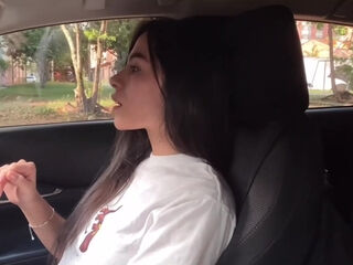 She wasn't expecting assistance while masturbating in her car