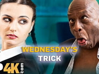 DADDY4K. WEDNESDAY ADDAM&#039_S BIG BLACK COCK DREAM finally came true