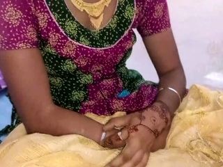 Horny Indian Wife Sucking A Dotted Condom