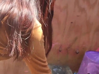 Neighbouring MILF Caught Me Peeping And Fucked