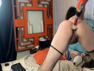 Horny Amateur Babe Masturbates Hard on Webcam