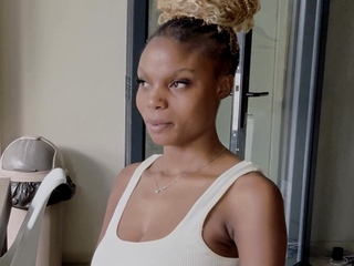 BIG NATURAL TITS Black Teen PUSSY RAILED