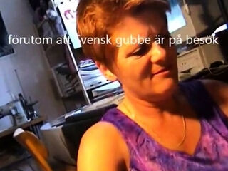 Svensk Gubbe hlsar p mormor fr en avsugning