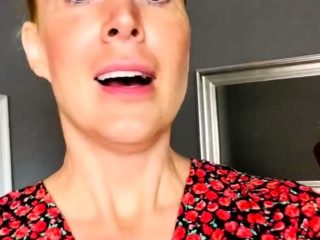 Perfect blond making solo masturbation