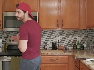 FUCKING WHILE COOKING: Jolla gets fucked in the kitchen