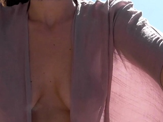 Shy Goth Exhibitionist - Extremely Loose Blouse Bike