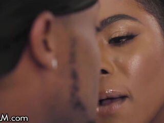 GoGo FukMe's Ebony Step Auntie: Sucking and Riding a Big Black Cock