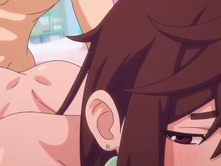 Alluring Anime Milf Charms Young Guy in Steamy Bedroom Encounter