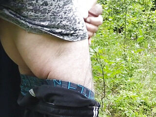 Mother-in-law sucks my dick in a public park and swallows cum
