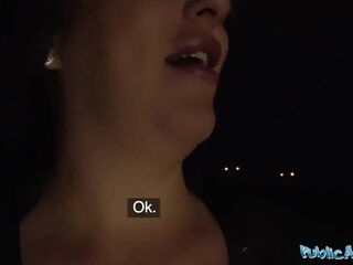 BBW bitch with big boobs is her first time in Czech republic sucking on his dick