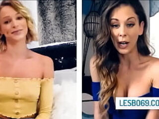 Stepmom and stepdaughter share their wet pussy on webcam - Cherie DeVille, Emma Hix