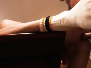 Skinny twunk doggyfucked by horny DILF