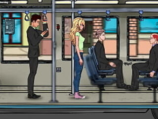 Jenny'_s first day working as a waitress. Hentai game