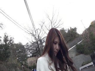 Recorded video taken outdoors with a married woman from the daytime