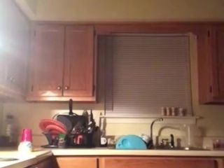 'Stepsister sneaky to fuck in kitchen '